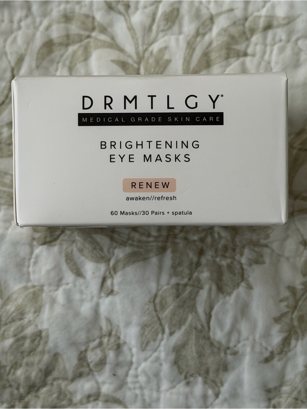 DRMTLGY Renew Brightening Eye Masks — Cream Eye Mask Treatment NEW
